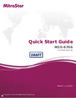 MitraStar MIO-6706 Quick Start Manual preview