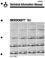 Mitsuba 3000GT 1993 Technical Information Manual предпросмотр