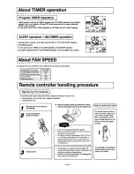 Предварительный просмотр 14 страницы Mitsubishi Daiya SRK28CBE-1 Owner'S Manual