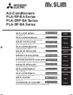 Preview for 1 page of MITSUBISHI ELECTRIC ENGINEERING PLA-RP-BA Series Installation Manual