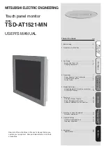 Предварительный просмотр 25 страницы MITSUBISHI ELECTRIC ENGINEERING TSD-AT1521-MN User Manual