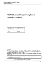 Preview for 3 page of Mitsubishi Electric 09R927 Structured Programming Manual