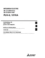 Mitsubishi Electric 10YKA Installation Manual предпросмотр