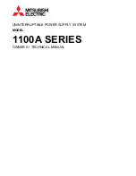 Mitsubishi Electric 1100A Series Owner Technical Manual preview