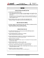 Preview for 9 page of Mitsubishi Electric 1100A Series Owner Technical Manual