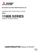 Mitsubishi Electric 1100B Series Owner Technical Manual preview