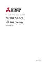 Preview for 1 page of Mitsubishi Electric 12NP180 Series Setup Manual