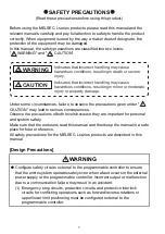 Preview for 2 page of Mitsubishi Electric 13J240 Safety Manuallines