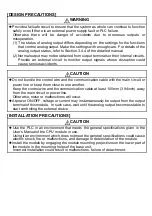 Preview for 3 page of Mitsubishi Electric 13J809 User Manual