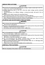 Preview for 4 page of Mitsubishi Electric 13J809 User Manual