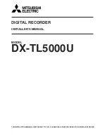 Mitsubishi Electric 16CH DIGITAL RECORDER DX-TL5000U Installer Manual preview