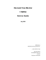 Предварительный просмотр 1 страницы Mitsubishi Electric 1786FD2 Service Manual