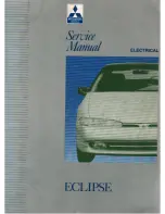 Preview for 1 page of Mitsubishi Electric 1992 Eclipse Service Manual