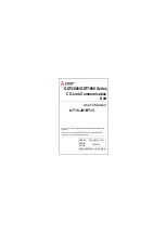 Preview for 1 page of Mitsubishi Electric 1D7M57 User Manual
