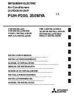 Mitsubishi Electric 250MYA Installation Manual preview