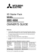 Preview for 1 page of Mitsubishi Electric 3DC-1000 Owner'S Manual