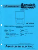 Preview for 1 page of Mitsubishi Electric 50P-GHS63 Service Manual