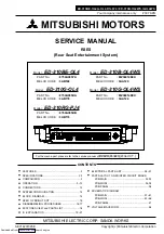 Preview for 1 page of Mitsubishi Electric 8750A095HA Service Manual