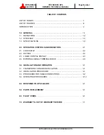 Preview for 2 page of Mitsubishi Electric 9700 Series Owner Technical Manual