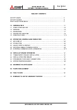 Preview for 3 page of Mitsubishi Electric 9900C Series Owner Technical Manual