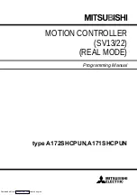 Preview for 1 page of Mitsubishi Electric A171SHCPUN Programming Manual