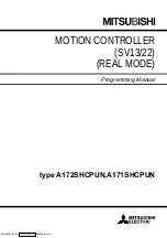 Mitsubishi Electric A171SHCPUN Programming Manual preview