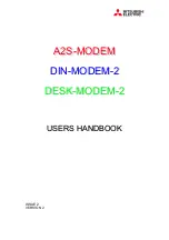 Preview for 1 page of Mitsubishi Electric A2S-MODEM User Handbook Manual