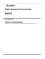 Mitsubishi Electric ACH1 Installation Manual preview