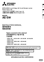 Preview for 1 page of Mitsubishi Electric AE-SW Series Instruction Manual