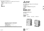 Preview for 1 page of Mitsubishi Electric AED-CV Instruction Manual