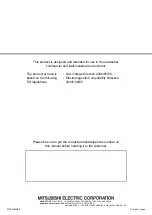 Предварительный просмотр 32 страницы Mitsubishi Electric AG-150A Installation Manual