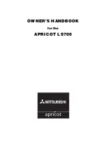 Предварительный просмотр 2 страницы Mitsubishi Electric Apricot LS700 Owner'S Handbook Manual