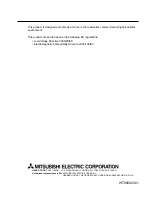 Предварительный просмотр 33 страницы Mitsubishi Electric AT-50A Instruction Book