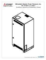Preview for 1 page of Mitsubishi Electric BC34 Installation, Operation & Maintenance Manual
