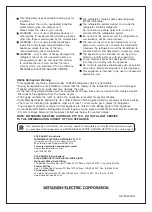 Preview for 12 page of Mitsubishi Electric BF390EK-A Operating Instructions Manual