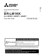 Mitsubishi Electric BR-LM1KK Quick Start Manual preview