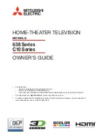 Preview for 1 page of Mitsubishi Electric C10 SERIES Owner'S Manual