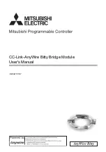 Preview for 1 page of Mitsubishi Electric CC-Link-AnyWire Bitty Bridge User Manual