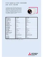 Preview for 1 page of Mitsubishi Electric CCD 400E/EW Specification