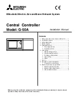 Mitsubishi Electric Central Controller G-50A Installation Manual предпросмотр