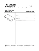 Preview for 1 page of Mitsubishi Electric Central Controller GB-50A Instruction Book