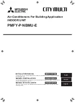 Предварительный просмотр 1 страницы Mitsubishi Electric CITY MULTI NBMU-E Installation Manual