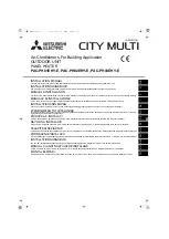 Mitsubishi Electric CITY-MULTI PAC-PH01EHY-E Installation Manual preview