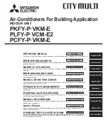 Предварительный просмотр 1 страницы Mitsubishi Electric CITY MULTI PCFY-P-VKM-E Operation Manual