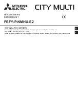 Mitsubishi Electric City Multi PEFY-P-NMHU-E2 Installation Manual предпросмотр