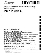 Mitsubishi Electric City Multi PEFY-P-VMM-E Installation Manual предпросмотр