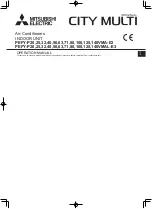 Предварительный просмотр 1 страницы Mitsubishi Electric CITY MULTI PEFY-P100VMA-E3 Operation Manual