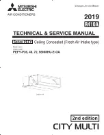 Mitsubishi Electric CITY MULTI PEFY Series Technical And Service Manual предпросмотр