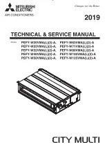 Предварительный просмотр 1 страницы Mitsubishi Electric CITY MULTI PEFY-W100VMA-A Technical & Service Manual