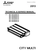 Mitsubishi Electric City Multi PEFY-WP15VMS1-E Service Manual предпросмотр